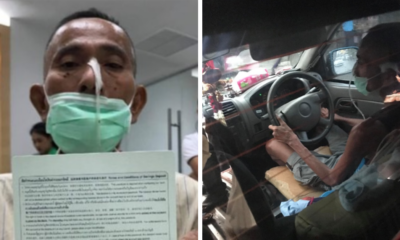 Thai Man Drives His Cab Daily While Attached To Nasal Feeding Tube To Pay Off His Medical Expenses - World Of Buzz