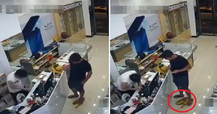 Video: Man Accidentally Sharts Himself In Shop, Calmly Stands In Own Crappy Puddle - World Of Buzz 3