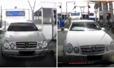 Watch: Cheapskate M'Sian Driving Luxury Car Tailgates Another Car Through Toll To Av - World Of Buzz