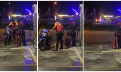 A Man 'Merajuk' After Being Given Ron97 Instead Of Ron95 To Fuel His Motorbike - World Of Buzz 1