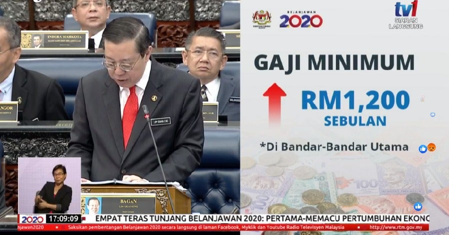 Budget 2020: Minimum Wage to Be Increased to RM1,200 in Major Cities - WORLD OF BUZZ