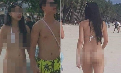 Tourist Gets Rm203 Fine For &Quot;Lewd&Quot; Photography After She Wore Skimpy &Quot;String&Quot; Bikini In Boracay - World Of Buzz