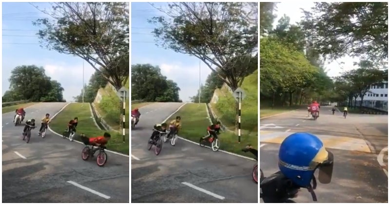Foodpanda Rider Joins Lajak Bike Kids As They Engage In A Race - WORLD OF BUZZ 2