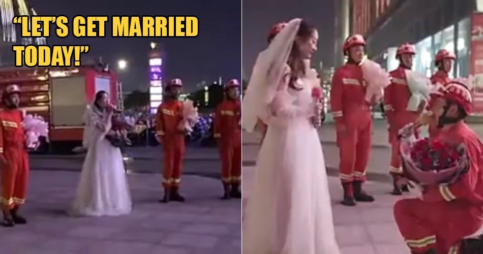 Bride Travels To Another City &Amp; Surprises Bf In Wedding Gown Asking Him To Marry Her - World Of Buzz