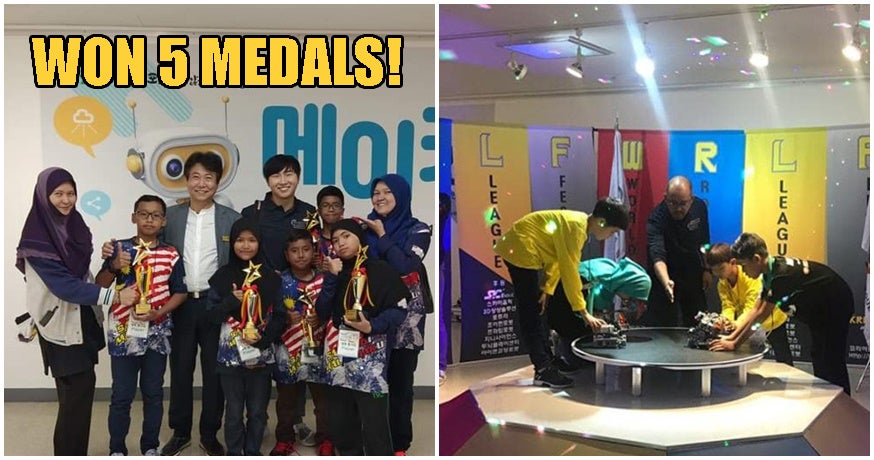Incredible M'sian Primary Students Win 5 Medals At An International Robotics Competition In Korea - WORLD OF BUZZ