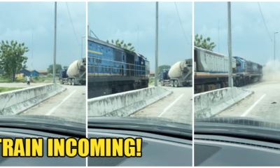 Lorry Instructed Not To Cross Klang Railway Track, Gets Hit By Ktm After He Stubbornly Crossed Anyway - World Of Buzz