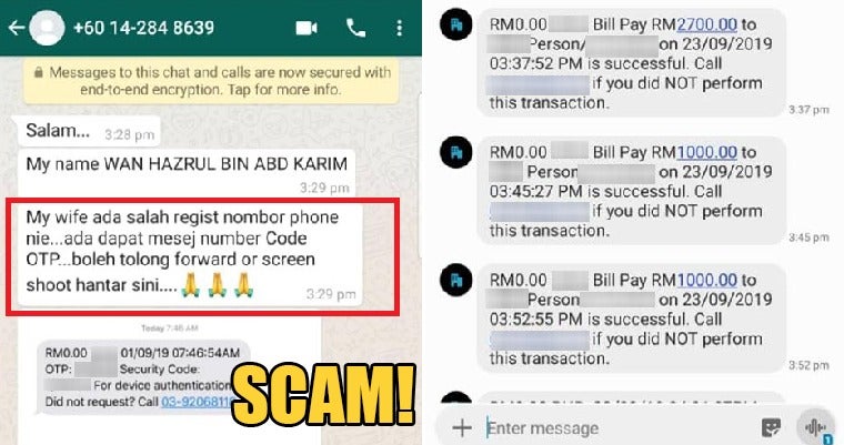 Malaysian Man Loses Rm63k After Scammer Managed To Get His Money Without An Otp Code World Of Buzz