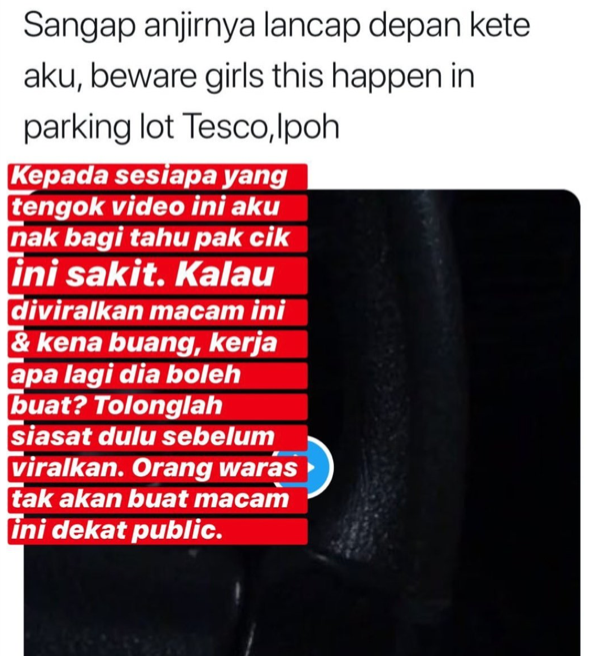 Man Masturbates While Standing In Front Of Victims Car In A Parking Lot In Ipoh - WORLD OF BUZZ 1
