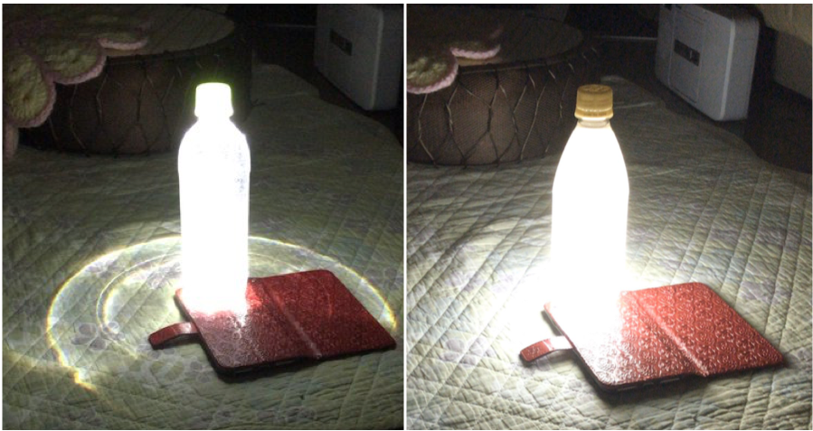 Man Uses Water Bottle, Milk And Smartphone To Make Lamp After Super Typhoon Knocked Out Power In Japan - World Of Buzz 3