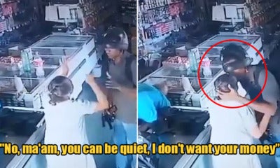 Man Kisses Old Woman On Forehead To Comfort Her While Robbing Her Store - World Of Buzz
