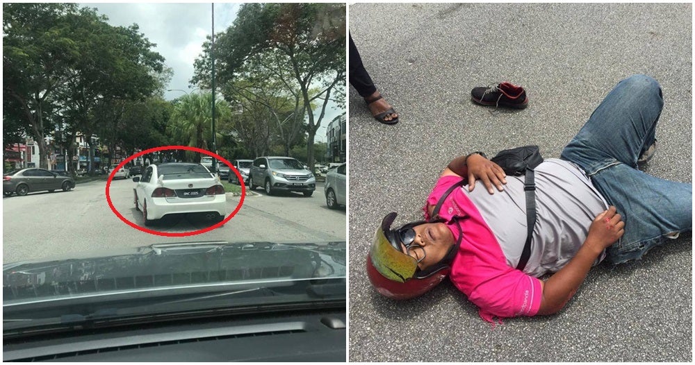 M'Sian Driver Mercilessly Hits Food Delivery Rider &Amp; Drives Off, Netizens Expose His Personal Data - World Of Buzz