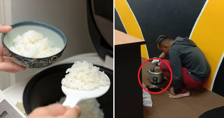 M'sian Man Cooks Rice In Office So He Can Save Money & Send It To His Mother in Kampung - WORLD OF BUZZ 3