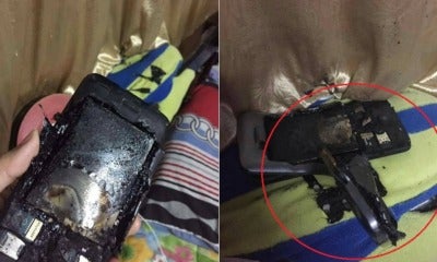 M'Sian Shares How Phone Exploded When Charging Overnight, Curtain &Amp; Pillow Caught On Fire - World Of Buzz