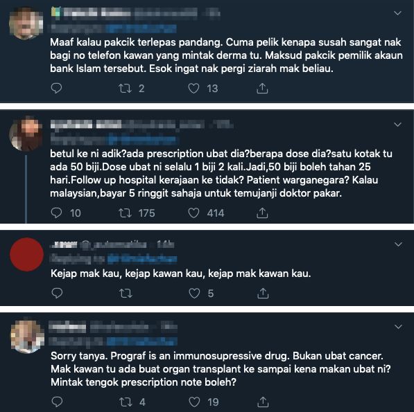 M'sian Twitter User Tries To Start A Crowdfund For Breast Cancer Mum, Netizens Suspicious That He Might Be A Scammer! - WORLD OF BUZZ 3