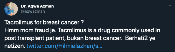 M'sian Twitter User Tries To Start A Crowdfund For Breast Cancer Mum, Netizens Suspicious That He Might Be A Scammer! - WORLD OF BUZZ 4