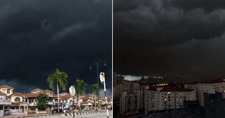 M'sians Freaking Out As Skies Turn Scarily Dark During The Day Due to Northeast Monsoon - WORLD OF BUZZ 8
