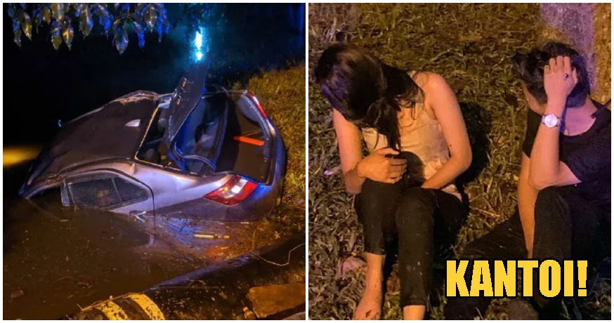 Penang Couple Caught Having Sex In Car Crashes Into Longkang Trying To Escape Police - WORLD OF BUZZ