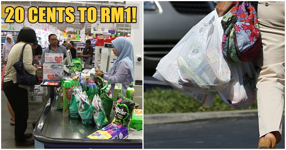 Penang To Increase Plastic Bag Price In Supermarkets to RM1 To Stop Single Use Plastics From 2021 - WORLD OF BUZZ
