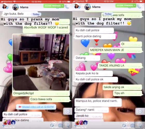 Singaporean Girl Pranks Mother - World Of Buzz