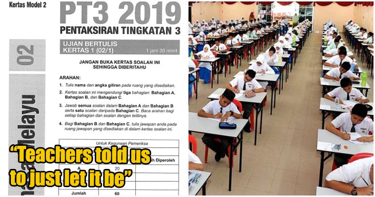 Students Do Not Need to Retake PT3 Papers, Says Ministry of Education - WORLD OF BUZZ