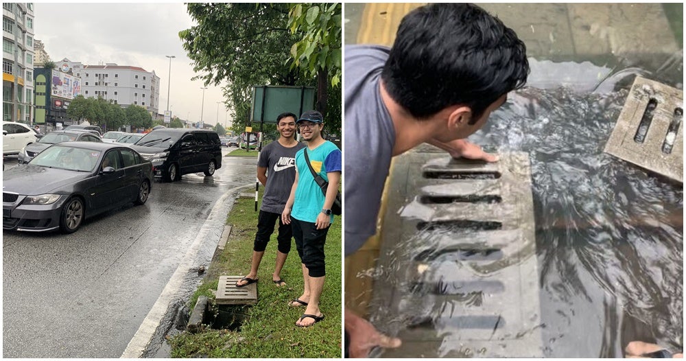 These Good-Willed M'Sians Helped Ease A Flood At Jalan Genting By Removing Drain Covers! - World Of Buzz 3