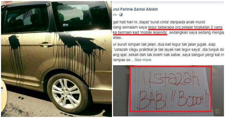&Quot;Ustazah Bodoh&Quot; &Amp; &Quot;Cikgu Babi&Quot;; This Is How M'Sian Students Cruelly Abuse Their Own Teachers - World Of Buzz