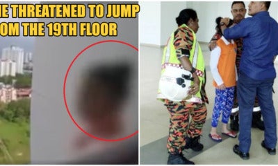 Video: Abang Bomba Persuades Johor Girl Not To Jump From 19Th Floor &Amp; Rescues Her - World Of Buzz 1