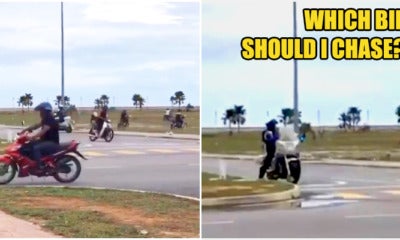 Video: Mat Rempit Chaotically Scattered When The Police Appeared And The Video Became A Meme - World Of Buzz 1