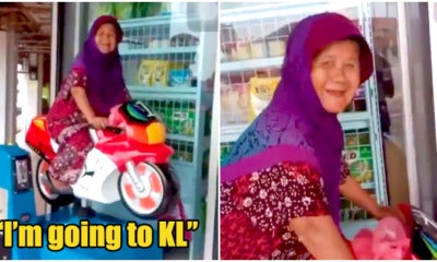 Watch: Adorable Elderly Makcik Enjoying Her 'Trip' To Kl On A Kiddie Ride - World Of Buzz 9