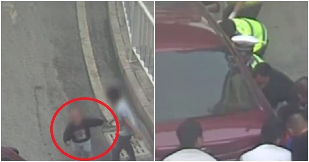 Watch: Boy Slaps Two-Year-Old Brother Into Oncoming Traffic, Gets Trapped Under The Car - World Of Buzz 1