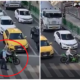 Watch: Kind Motorcyclist Block Heavy Traffic So That Blind Man Can Cross The Road - World Of Buzz