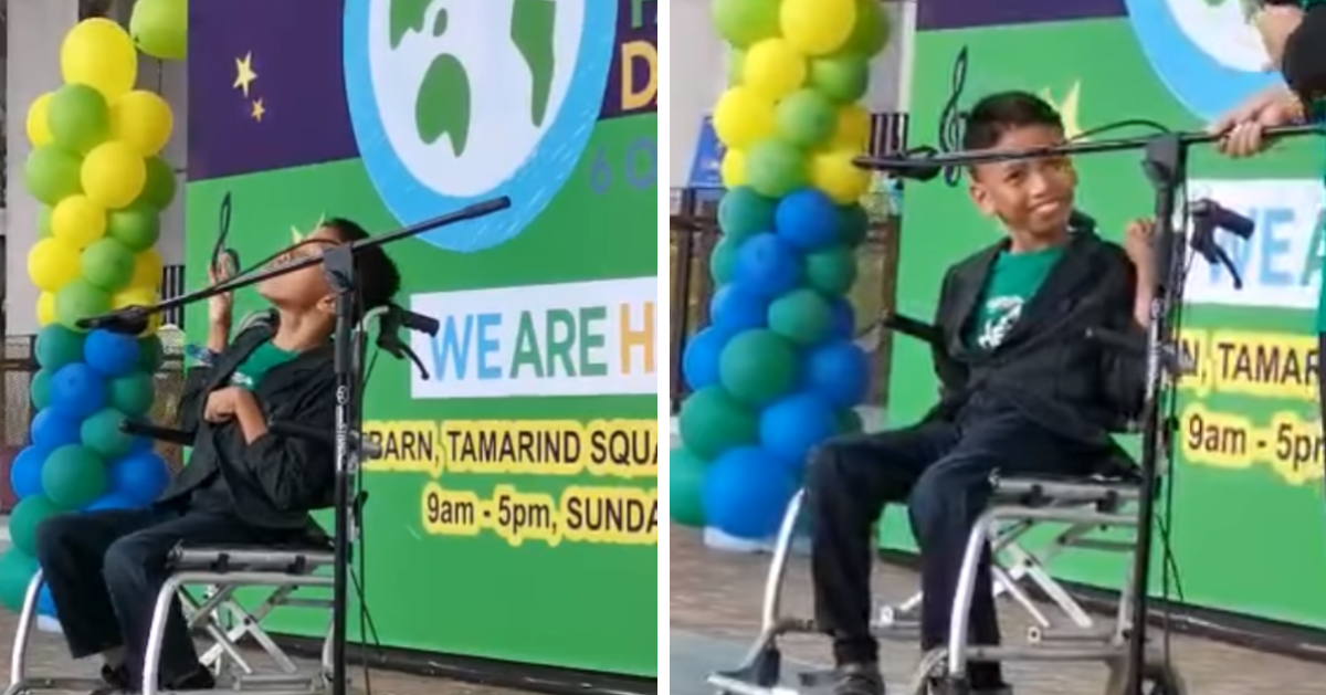 Watch: M'Sian Boy With Cerebral Palsy Sings Amazingly And We'Re Touched - World Of Buzz