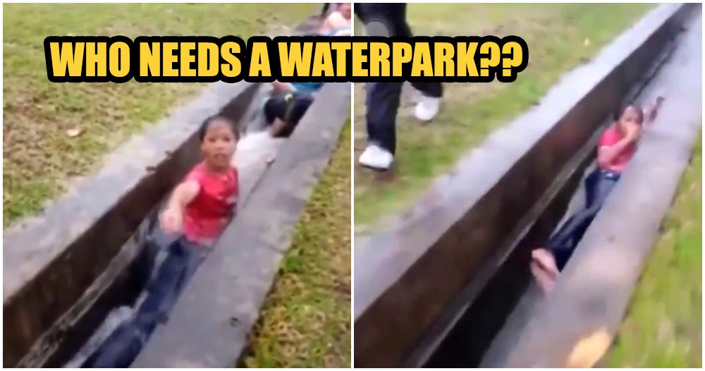 Watch: M'Sian Boy'S&Quot;Drain Surfing&Quot; Adventure During Storm Goes Viral, Mum Not Amused - World Of Buzz