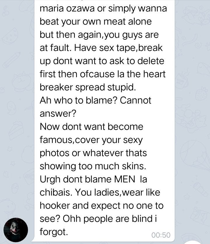 "Who ask you to dress sexily?" Man In Disgusting Telegram Group Says When Called Out For Objectifying Women - WORLD OF BUZZ 2