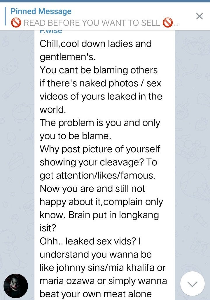"Who ask you to dress sexily?" Man In Disgusting Telegram Group Says When Called Out For Objectifying Women - WORLD OF BUZZ 3