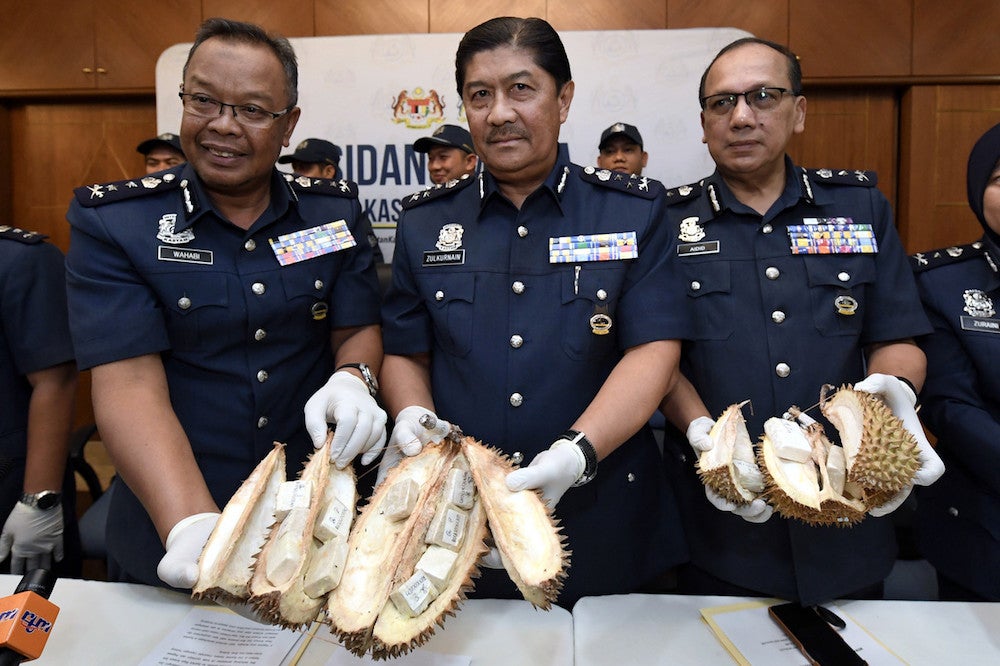 Woman Caught Smuggling More Than RM950,000 Worth Of Drug Inside Frozen Durian - WORLD OF BUZZ 4