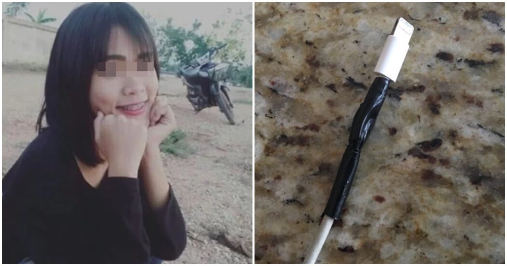 17yo Girl Dies After Tape Wrapped Around Her Broken Charging Cable Tears, Gets Electrocuted - WORLD OF BUZZ