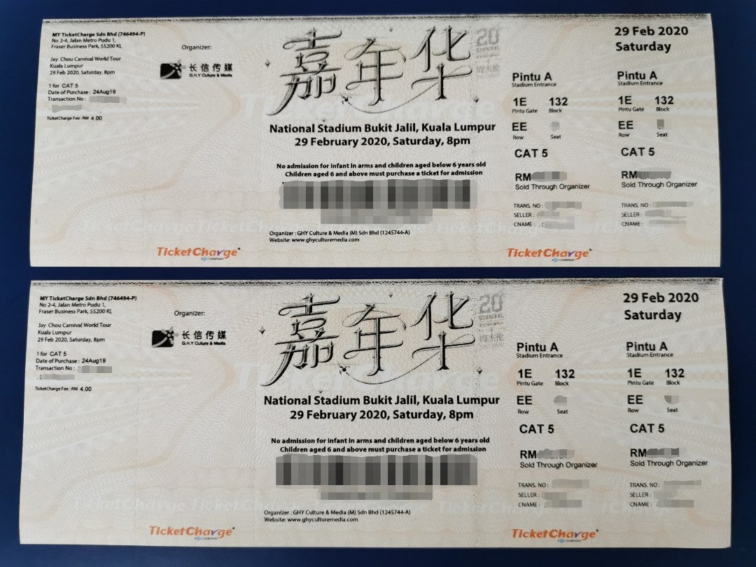 17Yo Malaysian Girl Got Scammed Rm1,626 For Buying Jay Chou Concert Tickets From A Proxy Buyer - World Of Buzz 1