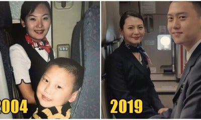 20Yo Man Shares Photo He Took With A Stewardess 15 Years Ago, Now They'Re Colleagues! - World Of Buzz