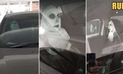 Horror Movie The Nun Comes To Life In This Carpark - World Of Buzz