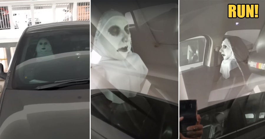 Horror Movie The Nun Comes To Life In This Carpark - World Of Buzz