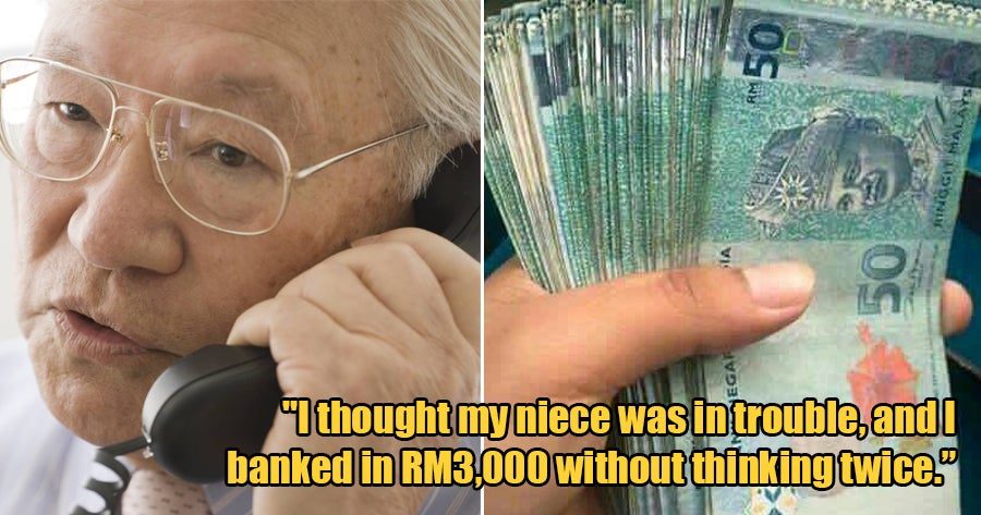 65Yoo M'Sian Scammed Of Rm3,000 By Woman Who Mimicked The Voice Of His Niece - World Of Buzz