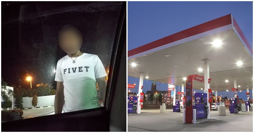 Beware: This Man Tried To Force A Woman's Car Door Open Repeatedly At A Muar Petrol Station - WORLD OF BUZZ