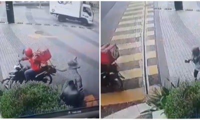 Criminal Posing As Foodpanda Rider Attempts To Snatch Unsuspecting Lady'S Handbag In Mont Kiara - World Of Buzz 2