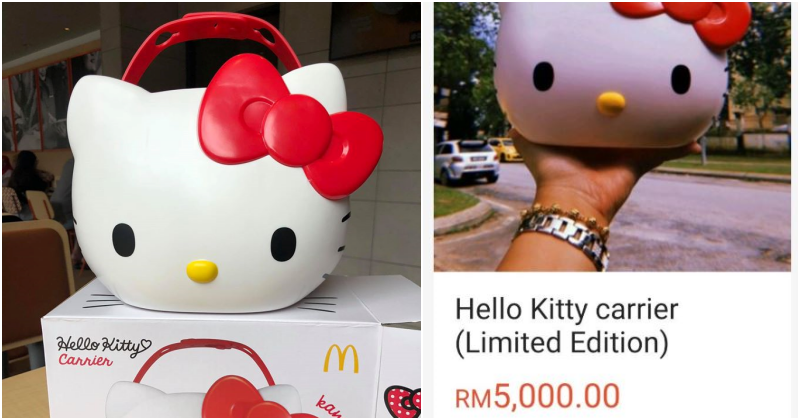 First Rm3,000, Now Scalpers Are Selling The Mcd Hello Kitty Carrier For Rm5,000! - World Of Buzz 1