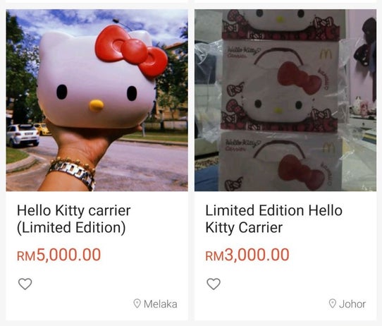 First Rm3,000, Now Scalpers Are Selling The Mcd Hello Kitty Carrier For Rm5,000! - World Of Buzz