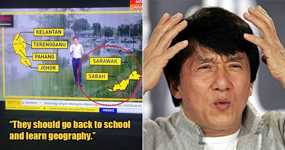Netizens Asked Local News Channel To Balik Sekolah After They Labelled Sabah &Amp; Sarawak Wrongly On Map - World Of Buzz