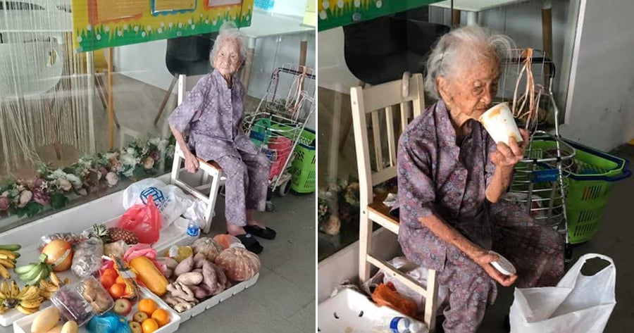 This 97yo Grandma Sells Fruits on Her Own to Earn a Living Even Though She Has a Bad Memory - WORLD OF BUZZ