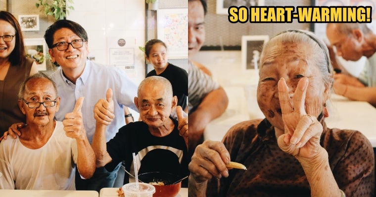 Kind S'pore Man Celebrates His Birthday By Treating 36 Elderly Cardboard Collectors to a Meal - WORLD OF BUZZ 4
