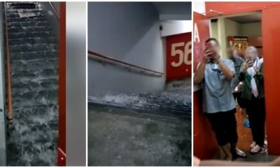 Komtar Has New Makeshift Waterfall, After One Of Its Floors Suffered Water Leakage - World Of Buzz 1